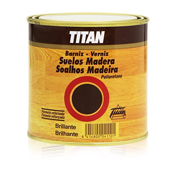 Barniz Titan Suelos Sintético Brillante Incoloro 500 Ml