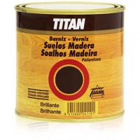 Barniz Titan Suelos Sintético Brillante Incoloro 500 Ml