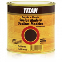 Barniz Titan Suelos Sintético Brillante Incoloro 500 Ml