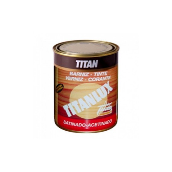 Barniz Titan Tinte Sintético Satinado Caoba 1004 375 Ml