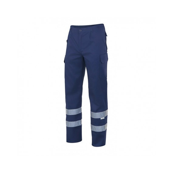 Pantalón Trabajo Kh Azul Navy Talla 42 con Reflectante