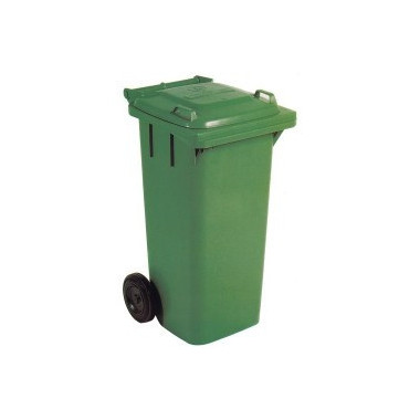 Contenedor basura 120 litros verde natuur con rueda