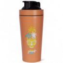 Shaker Metalico Inox Tropical Skull - QUAMTRAX - 740ML