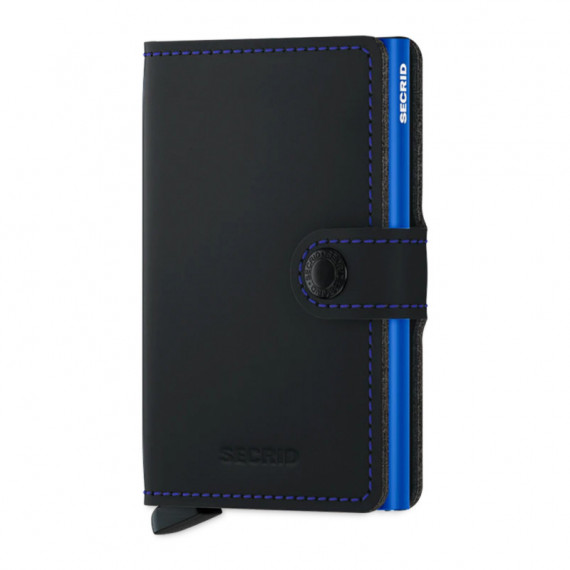 Miniwallet Matte Black & Blue  SECRID