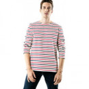 Camisetas Hombre Camiseta Unisex SAINT JAMES Meridien Ecru Marine Tulipe