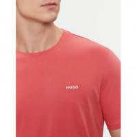 Camiseta HUGO Coral Minilogo Relieve