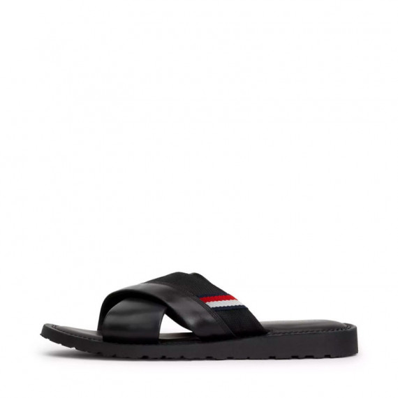 Sandalias de Piel con Tiras Cruzadas  TOMMY HILFIGER