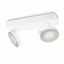 Foco Led Cabezal Ajustable  · PHILIPS · Clockwork Blanco 2X4.5W Regulable 2700K 1000 Lúmenes