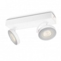 Foco LED cabezal ajustable  · Philips · Clockwork Blanco 2x4.5W Regulable 2700K 1000 Lúmenes