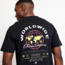 Camiseta 11º Worldwide Graphic Negro