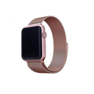 DEVIA Correa Elegant Apple Watch 38/40MM Oro Rosa Metalico Milanese
