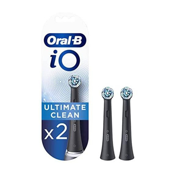 Oral B Pack 2 Repuestos Cepillo Ultimate Clean Negro Io CB-2  ORAL-B