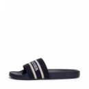 Chanclas con Pala Trenzada y Monotipo  TOMMY HILFIGER