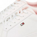 Zapatillas Bajas de Piel con Logo  TOMMY HILFIGER