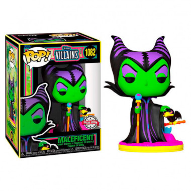 Figura Pop Disney Villains Maleficent Black Light Exclusive  FUNKO