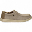 Wallabee Multi Beige  HEY DUDE