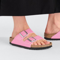 Calzado BIRKENSTOCK Arizona Birko-flor Esmaltado Patent Candy Pink/black