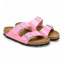 Calzado BIRKENSTOCK Arizona Birko-flor Esmaltado Patent Candy Pink/black