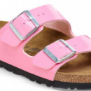 Calzado BIRKENSTOCK Arizona Birko-flor Esmaltado Patent Candy Pink/black