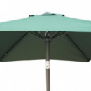 Parasol Verde Apertura Manivela DONNA GARDEN 2.5 Metros