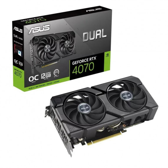 Tarjeta de Video ASUS RTX4070 Dual Oc Evo 12GB GDDR6X PCI 4.0