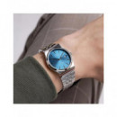 CASIO Coleccion MTP-B145D-2A2VEF Reloj Analogico Acero Inox con Esfera Azul ,fecha ,resist Al Agua