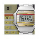 CASIO Coleccion A168WEHA-9AE Reloj Digital Acero Inoxidable Plata,retroiluminacion Fecha, Alarma, Re