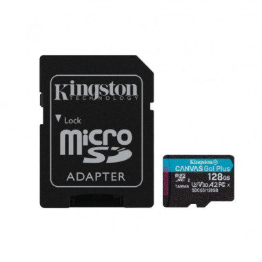 KINGSTON Technology Canvas Go! Plus Memoria Flash 128 Gb Microsd Uhs-i Clase 10