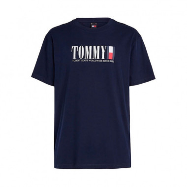 Camiseta de Cuello Redondo con Logo  TOMMY HILFIGER