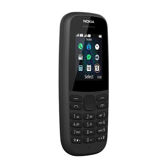 NOKIA Telefono Movil 105 TA-1144 Negro Dual Sim, Linterna, Radio Fm