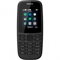 NOKIA Telefono Movil 105 TA-1144 Negro Dual Sim, Linterna, Radio Fm