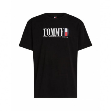 Camisetas Hombre Camiseta Tommy Jeans Logo Black