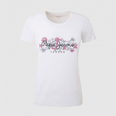 Pepe Jeans Camiseta Blanca PL505834-800