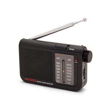 AIWA Radio Portatil Analogica AM/FM RS-55/BK Negro