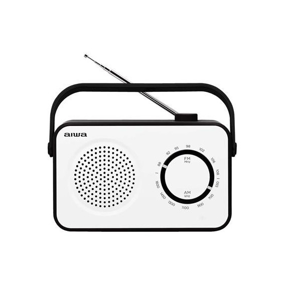 AIWA Radio Portatil Am/fm Recargable R-190BW Blanco