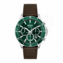 Reloj C/marron E/ Verde  BOSS