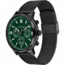 Reloj C/milanesa Negra E/verde  CALVIN KLEIN