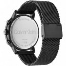 Reloj C/milanesa Negra E/verde  CALVIN KLEIN