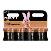 Pack 8 Pilas DURACELL Plus Extra Life Aa (LR6-MN1500A)