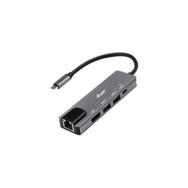 Adaptador EQUIP USB-C 5en1 HDMI RJ45 PD 100w (EQ133489)