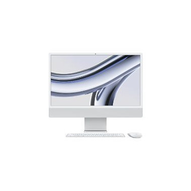 Apple iMac M3 23.5" 4.5K 8Gb 512Gb SSD Plata (MQRK3Y/A)