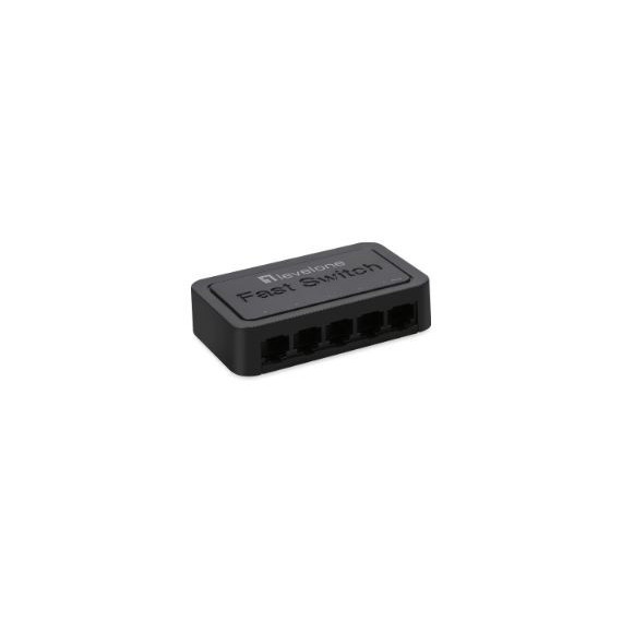 Switch LEVELONE 5P Fast Ethernet Negro (FEU-0512)