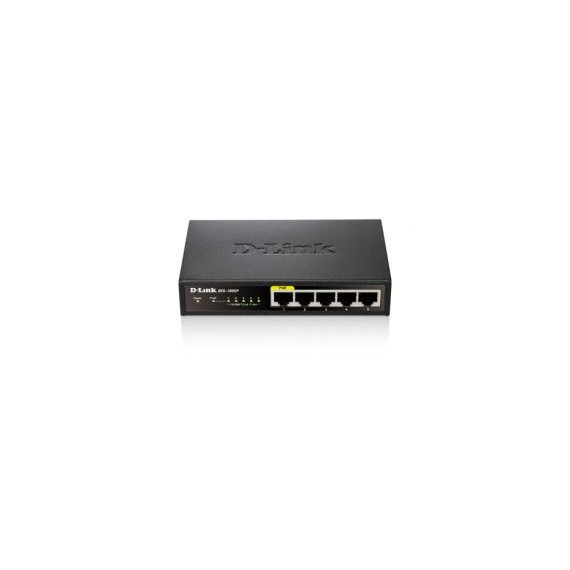 Switch D-LINK 5P 10/100 L2 Poe Negro (DES-1005P)