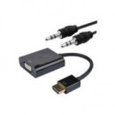 Nanocable HDMI a Vga+audio 10CM+1.0M (10.16.2001-BK)  NANO