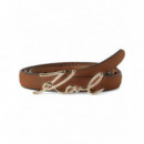 KARL LAGERFELD - K/signature Sm Buckle Belt - A774 - 241W3105/A774