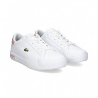 Talon Rosa Deportivo Blanco  LACOSTE