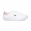 Talon Rosa Deportivo Blanco  LACOSTE