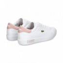 Talon Rosa Deportivo Blanco  LACOSTE