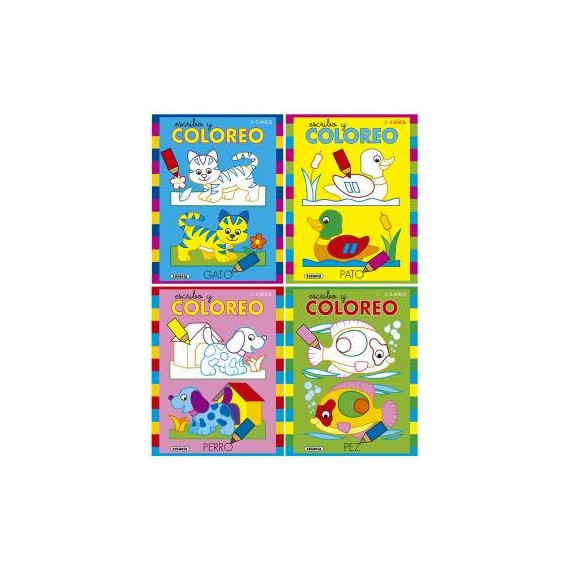 Escribo y Coloreo (4 Titulos) Escribo y Coloreo (4 Titulos)