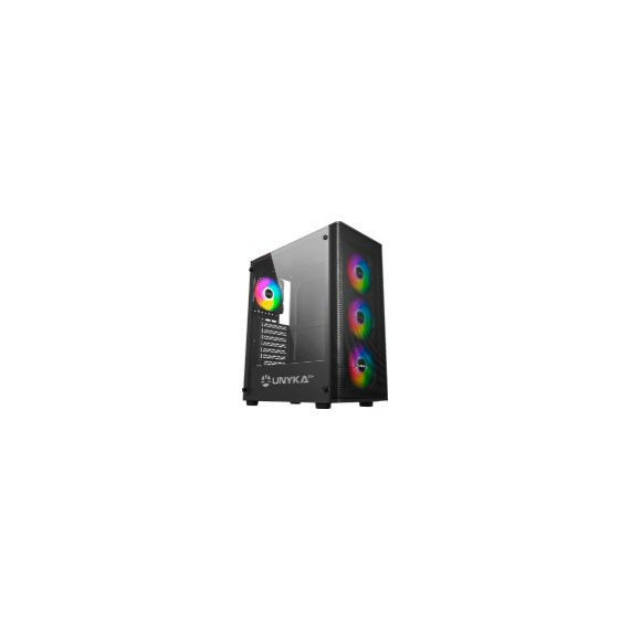 Semitorre UNYKA Mir 100 S/f Argb ATX Negra (UK511303)